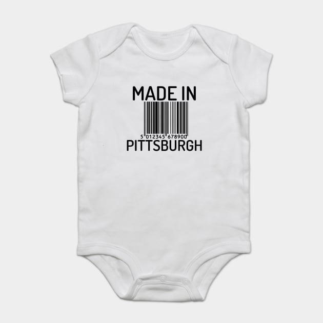 Made in Pittsburgh Baby Bodysuit by 9 Turtles Project